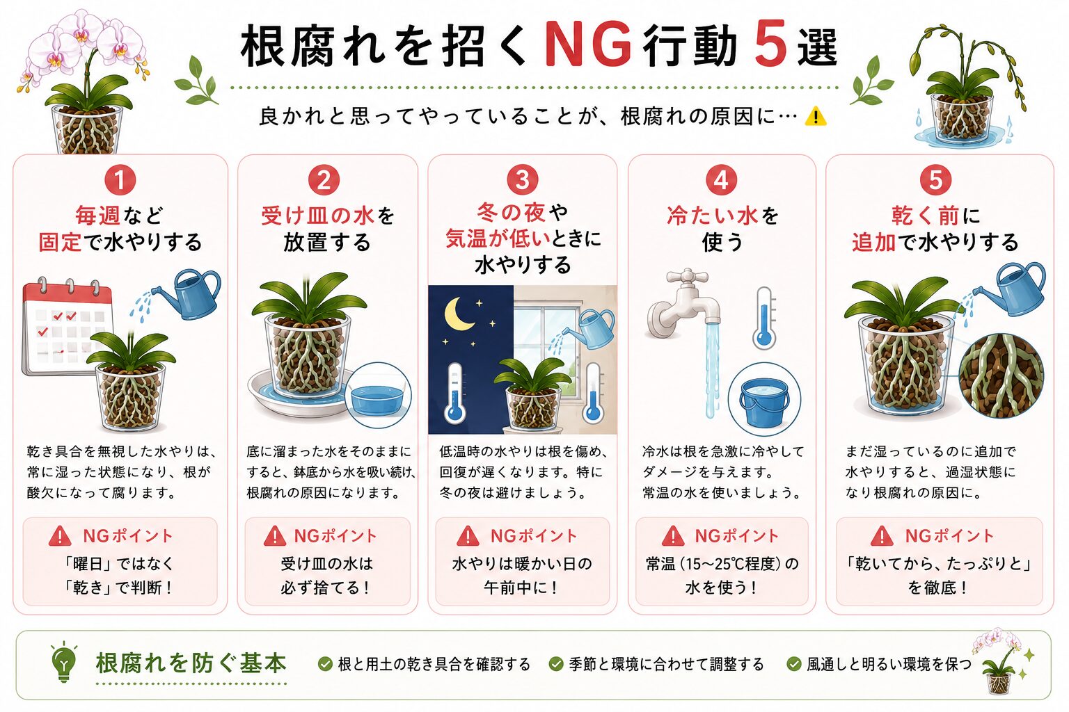 根腐れ原因一覧図